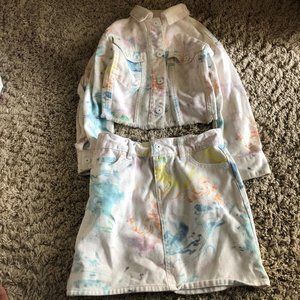 Art Class TieDye skirt set